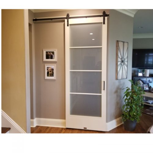 Full Glass Adds To Any Decor In A Rolling Door