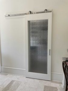 Water glass door