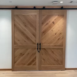 Oak barn doors