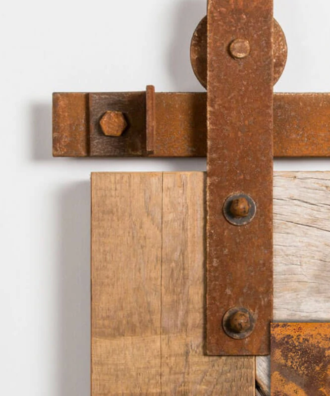 weathered rust hardware