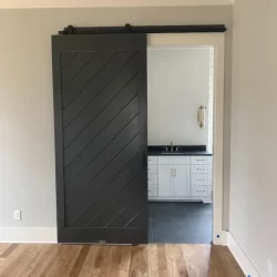 Black barn door