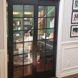 Black Inside Casing doors with Glass