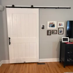 White Elegance in a Barn Door