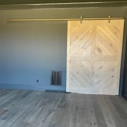 Oak barn door
