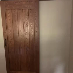 Oak barn door